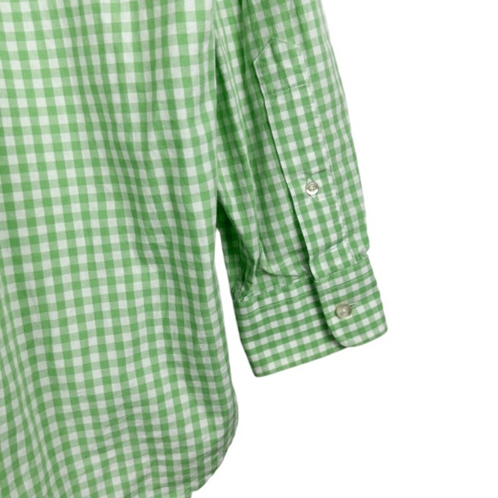 Vineyard Vines Whale Shirt Plaid Long Sleeve Button Down Shirt Green Size Medium - Picture 6 of 8
